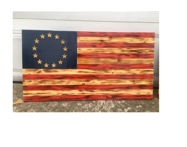 Betsy Ross Wood Flag