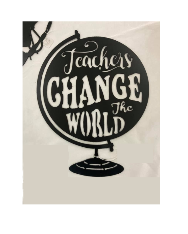 Teachers Change the World sign